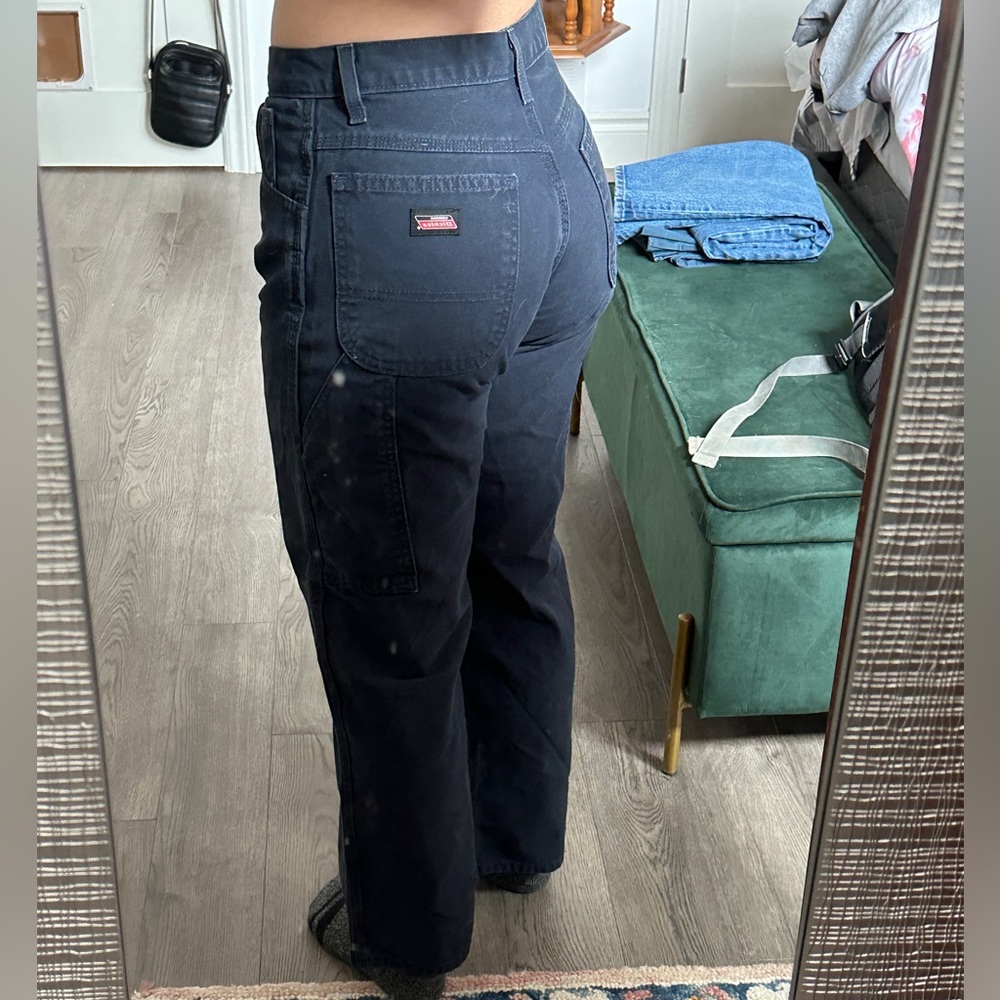 Dickies Women's Navy Carpenter Pants - Straight Leg